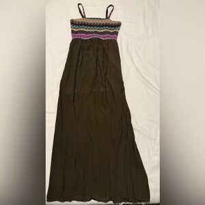 Elegant Brown Women's Dress